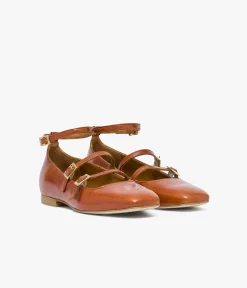 Femme Bocage Ballerines>BABIES BARBARRA COGNAC