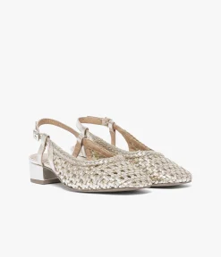 Femme Bocage Slingbacks|Ballerines>BALLERINE SALINA PLATINE