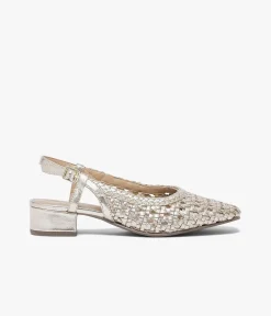 Femme Bocage Slingbacks|Ballerines>BALLERINE SALINA PLATINE
