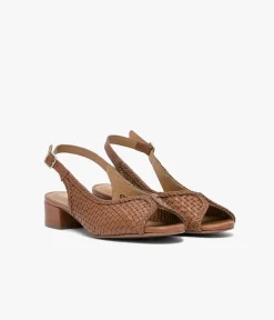 Femme Bocage Slingbacks|Ballerines>BALLERINE SERAFINE COGNAC