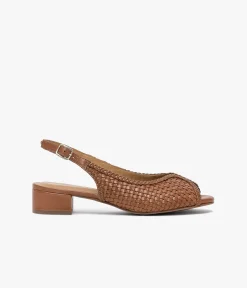 Femme Bocage Slingbacks|Ballerines>BALLERINE SERAFINE COGNAC