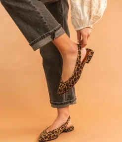 Femme Bocage Slingbacks|Ballerines>BALLERINE SWING LEOPARD