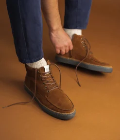 Homme Bocage Boots|Baskets>BASKET HARPER COGNAC