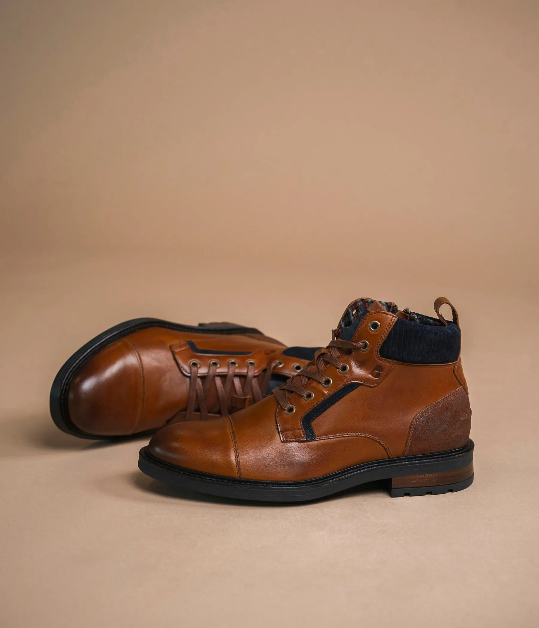 Homme Bocage Boots>BOOTS BENJAMIN COGNAC