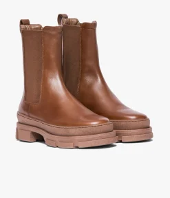 Femme Bocage Boots & Bottines>BOOTS KOGGALA COGNAC