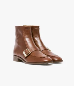 Femme Bocage Boots & Bottines>BOOTS SABINE COGNAC