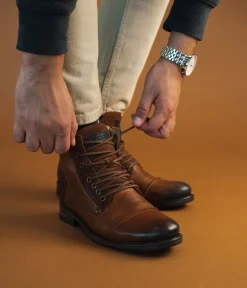 Homme Bocage Boots>BOOTS THOMASSE COGNAC