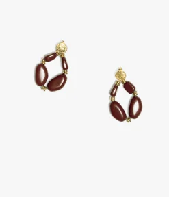 Femme Bocage Bijoux>BOUCLES D'OREILLES ANNELOU CHOCOLAT