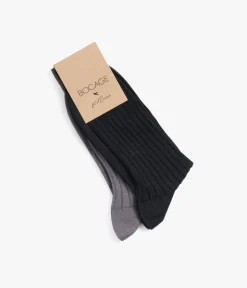 Homme Bocage Chaussettes>CHAUSSETTES ADELON ET GRIS