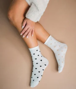 Femme Bocage Chaussettes>CHAUSSETTES NANETTA ECRU