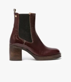Femme Bocage Boots & Bottines>CHELSEA BOOTS ELEA ACAJOU