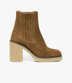 Femme Bocage Boots & Bottines>CHELSEA BOOTS ELLI COGNAC