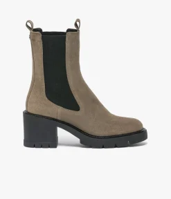Femme Bocage Boots & Bottines>CHELSEA BOOTS ESTELLE TAUPE