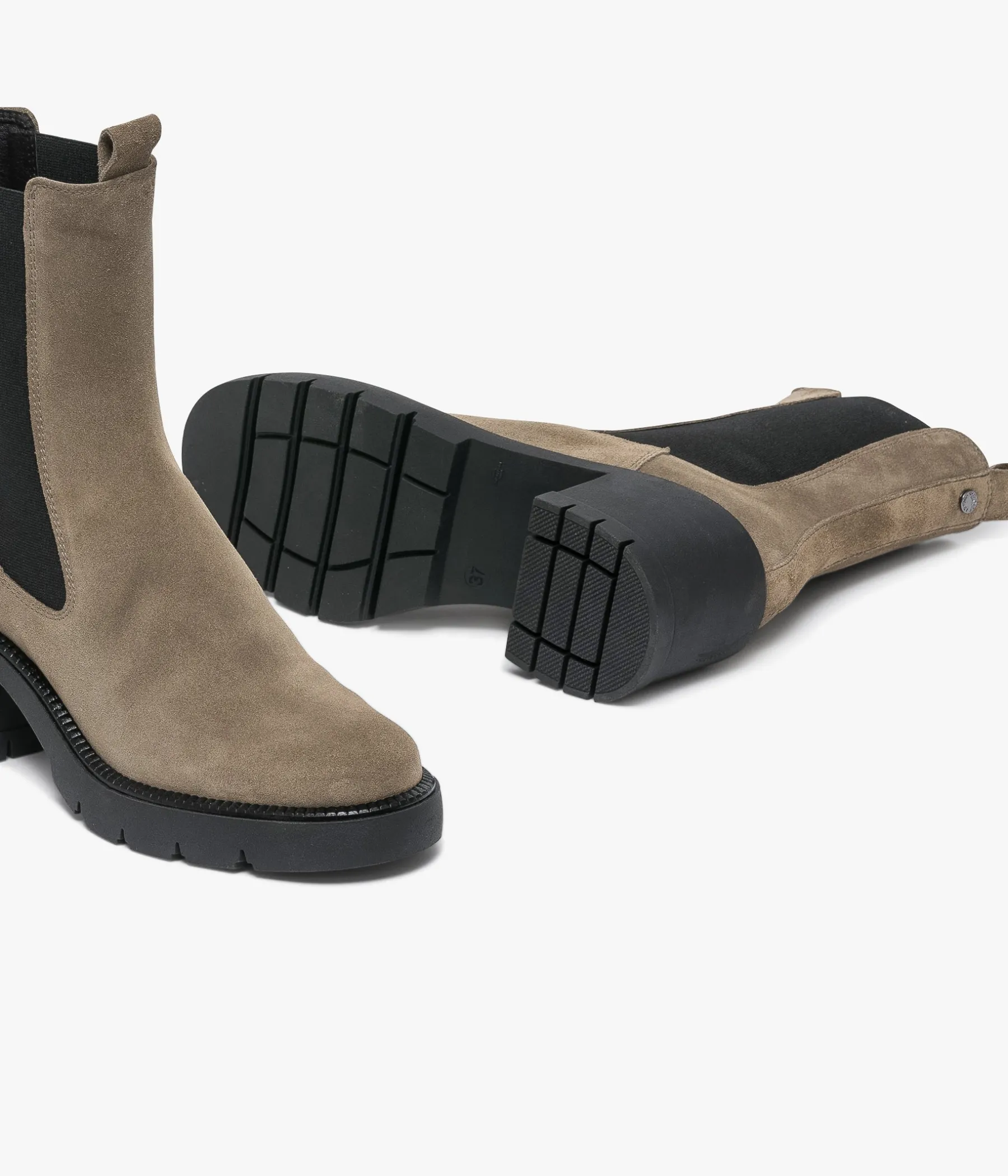 Femme Bocage Boots & Bottines>CHELSEA BOOTS ESTELLE TAUPE
