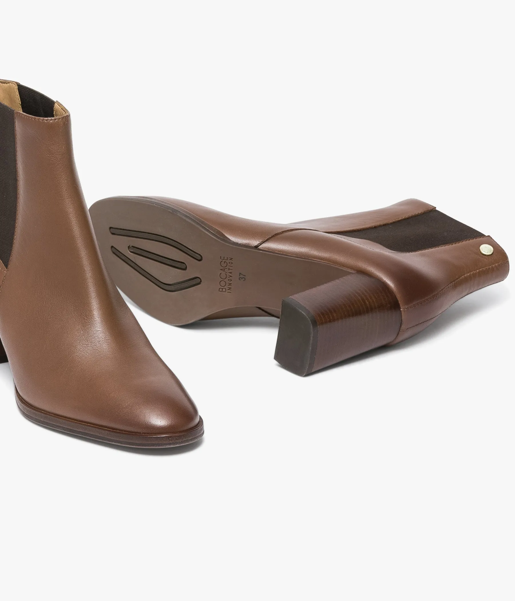 Femme Bocage Boots & Bottines>CHELSEA BOOTS EUGENIE COGNAC