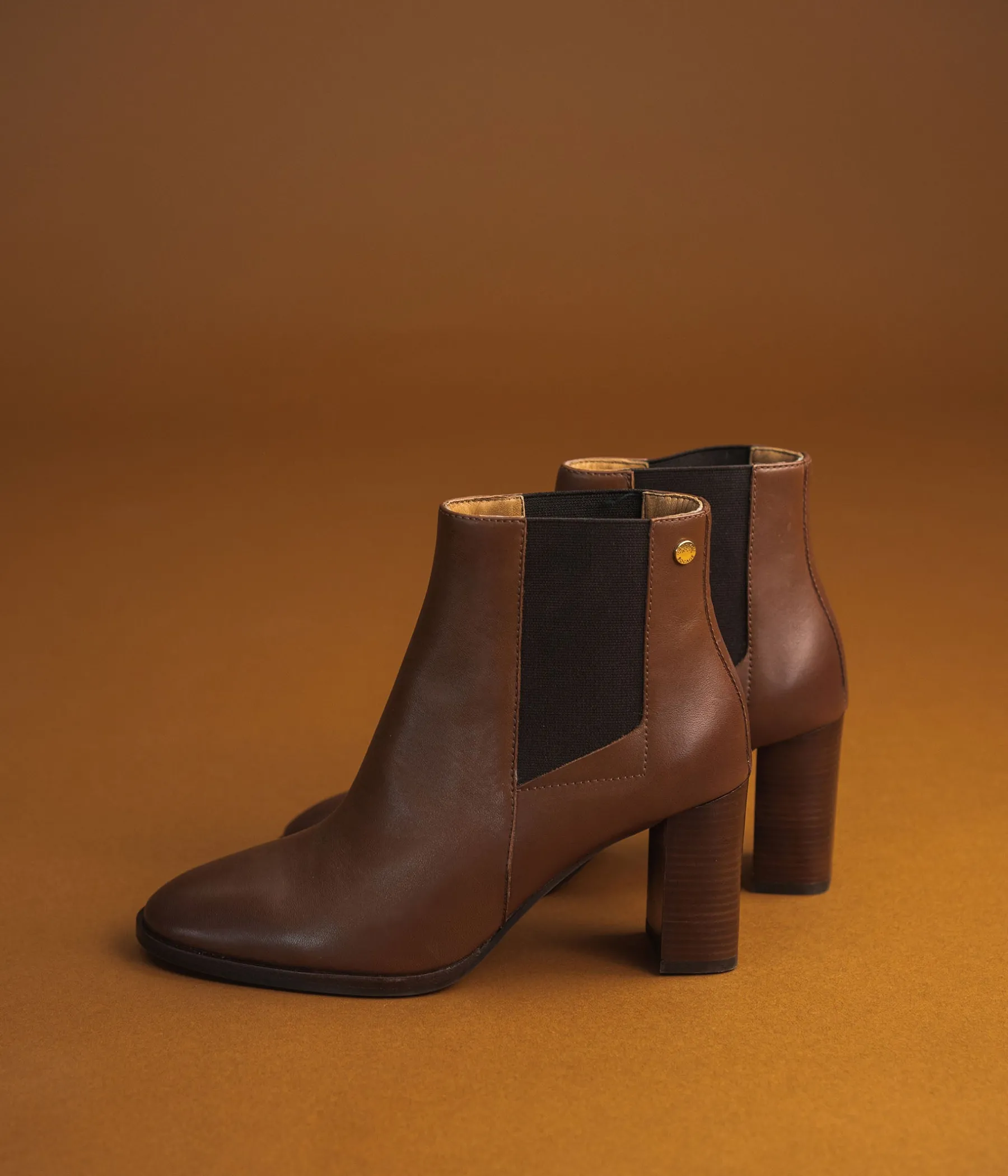 Femme Bocage Boots & Bottines>CHELSEA BOOTS EUGENIE COGNAC