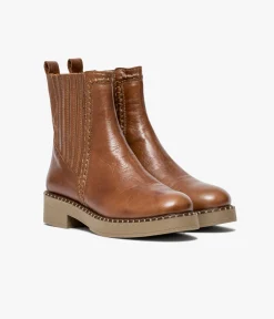 Femme Bocage Boots & Bottines>CHELSEA BOOTS SOLLENE COGNAC