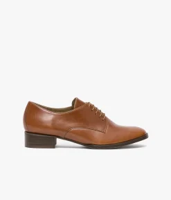 Femme Bocage Mocassins|Derbies>DERBY CAROLINA COGNAC