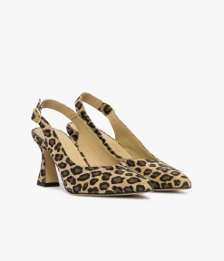 Femme Bocage Slingbacks>ESCARPIN DAFFY LEOPARD