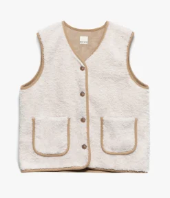Femme Bocage Vêtements>GILET HELLY ECRU
