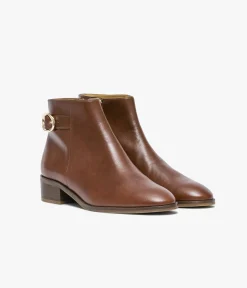 Femme Bocage Boots & Bottines>LOW-BOOTS SIDONIE COGNAC