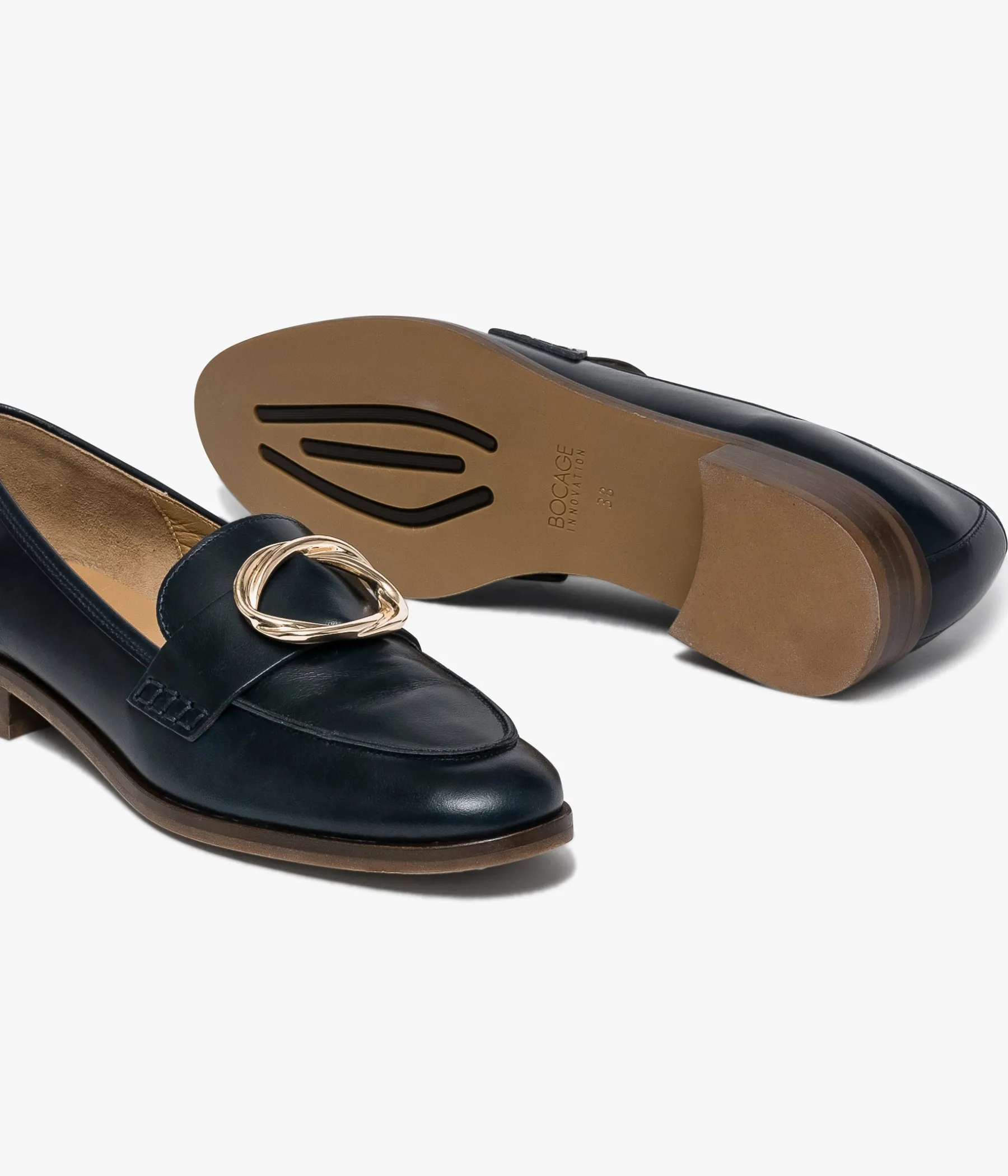 Femme Bocage Mocassins>MOCASSIN AGLAE MARINE