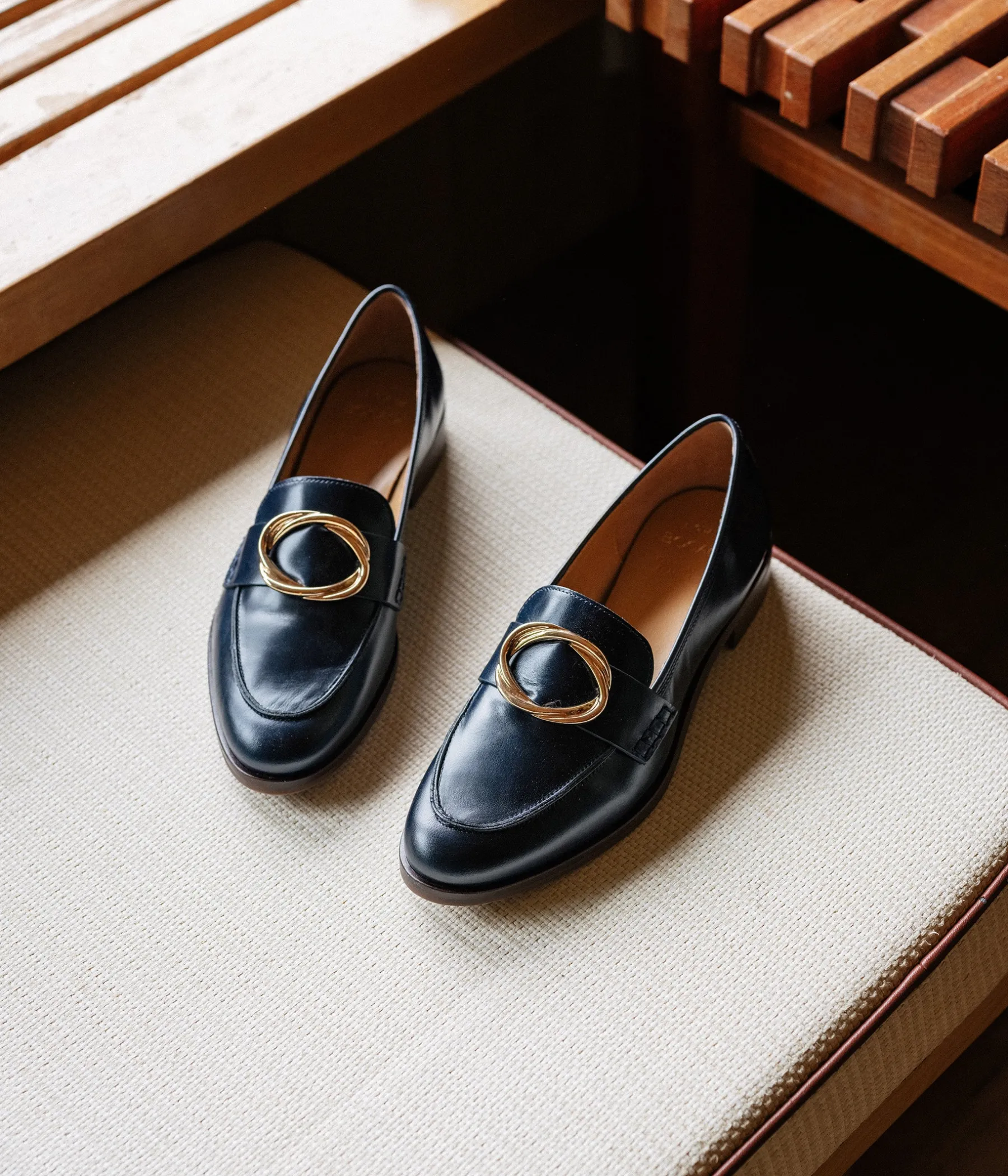 Femme Bocage Mocassins>MOCASSIN AGLAE MARINE