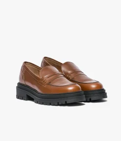 Femme Bocage Mocassins>MOCASSIN ALINARO COGNAC