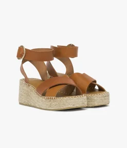Femme Bocage Sandales>SANDALE HORTENSE COGNAC